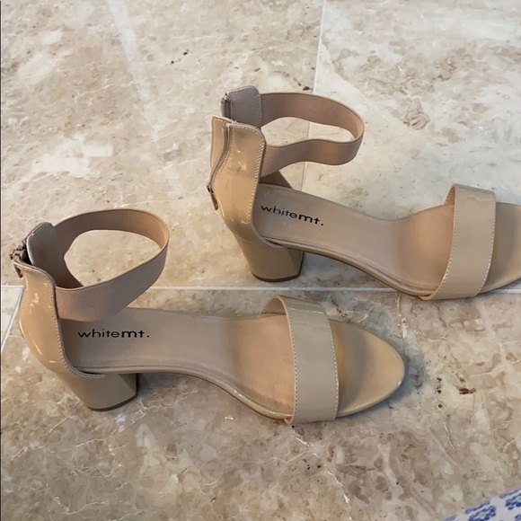 Block Heel Sandals with Zip and Elastic Ankle - Picture 4 of 4